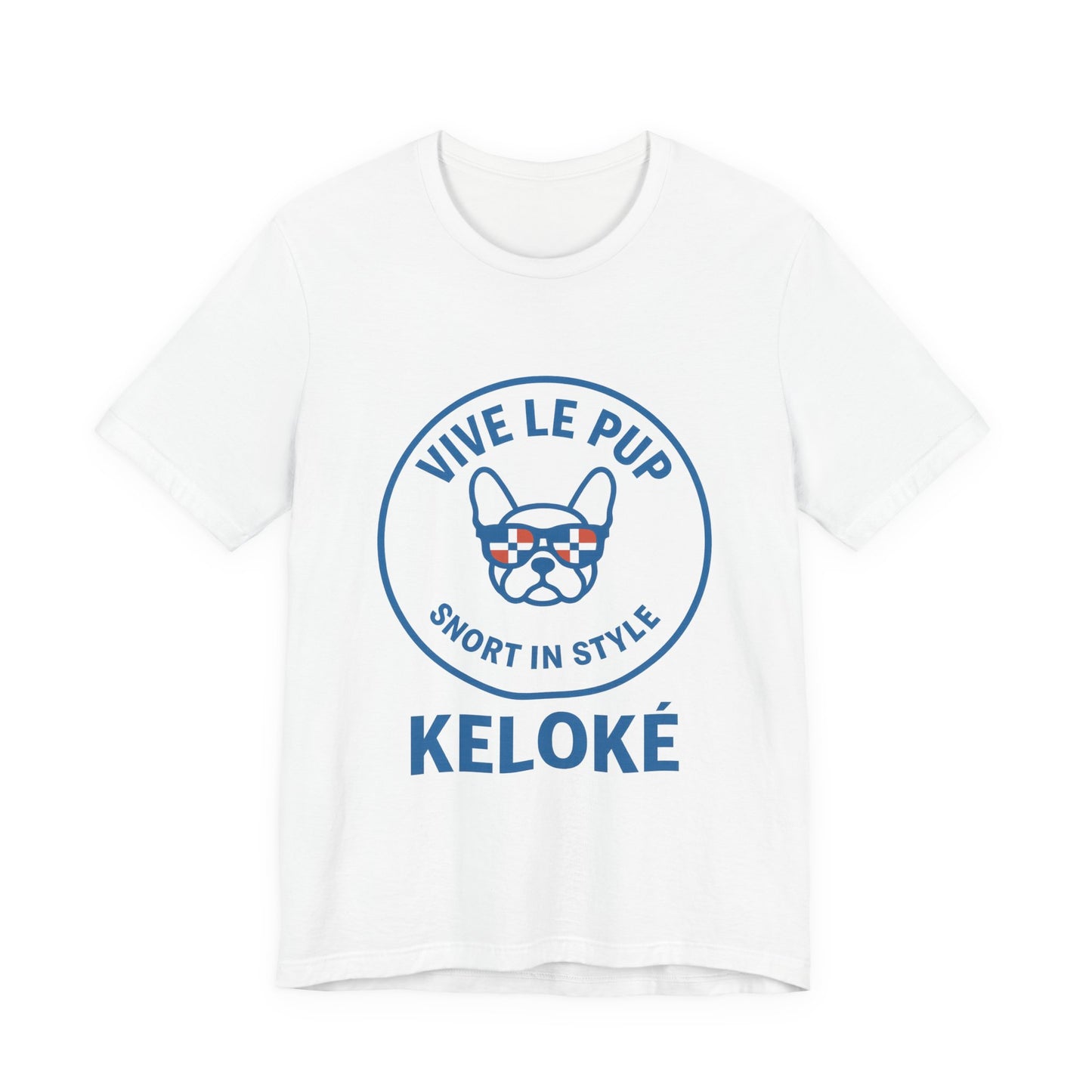 KELOKÉ™ Light Pup Tee – Dominican Frenchie Vibes 🇩🇴