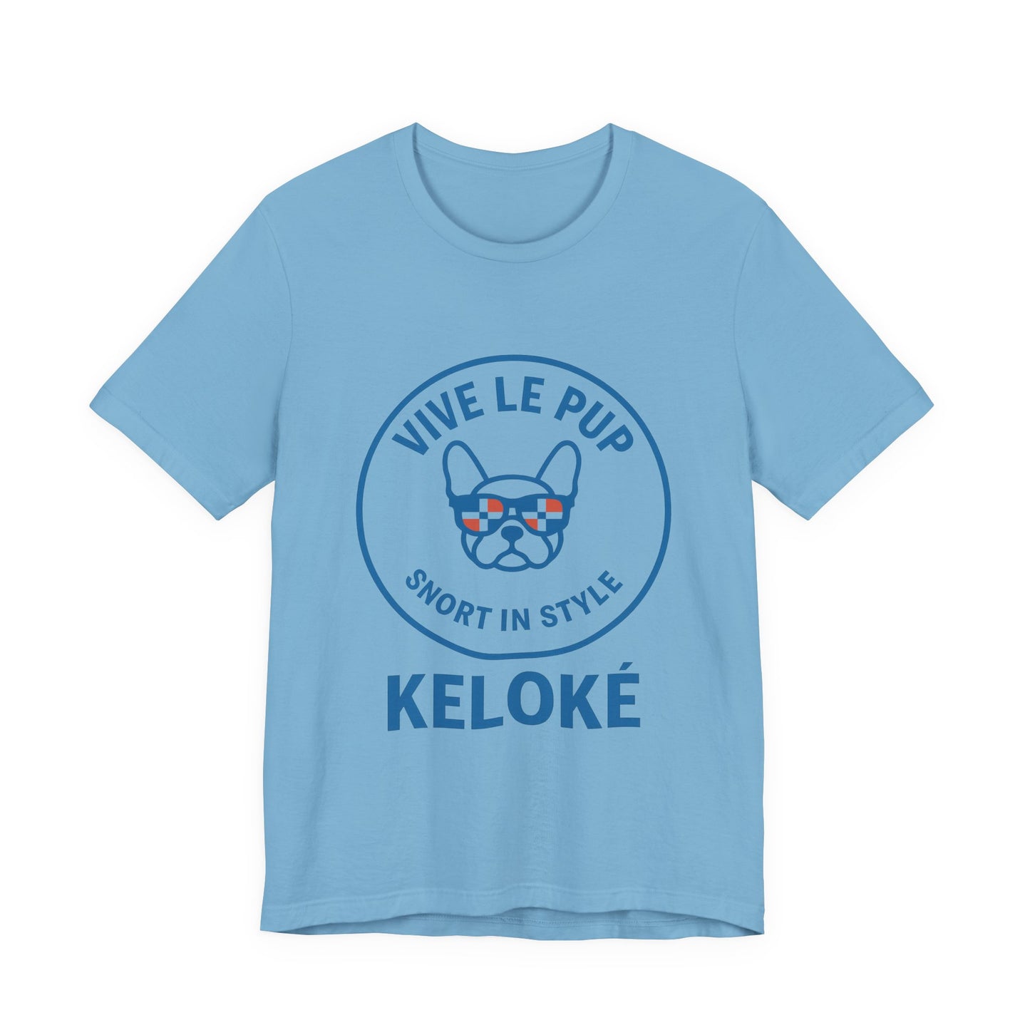KELOKÉ™ Light Pup Tee – Dominican Frenchie Vibes 🇩🇴