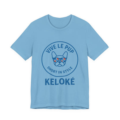 KELOKÉ™ Light Pup Tee – Dominican Frenchie Vibes 🇩🇴