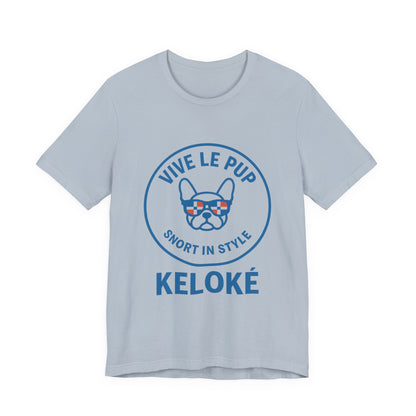 KELOKÉ™ Light Pup Tee – Dominican Frenchie Vibes 🇩🇴