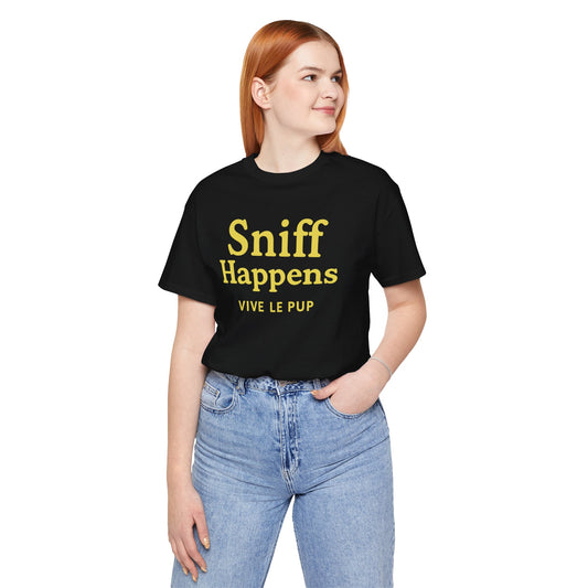 Sniff Happens – Paw Print Edition | Dog Lover’s Tee
