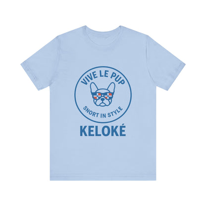 KELOKÉ™ Light Pup Tee – Dominican Frenchie Vibes 🇩🇴